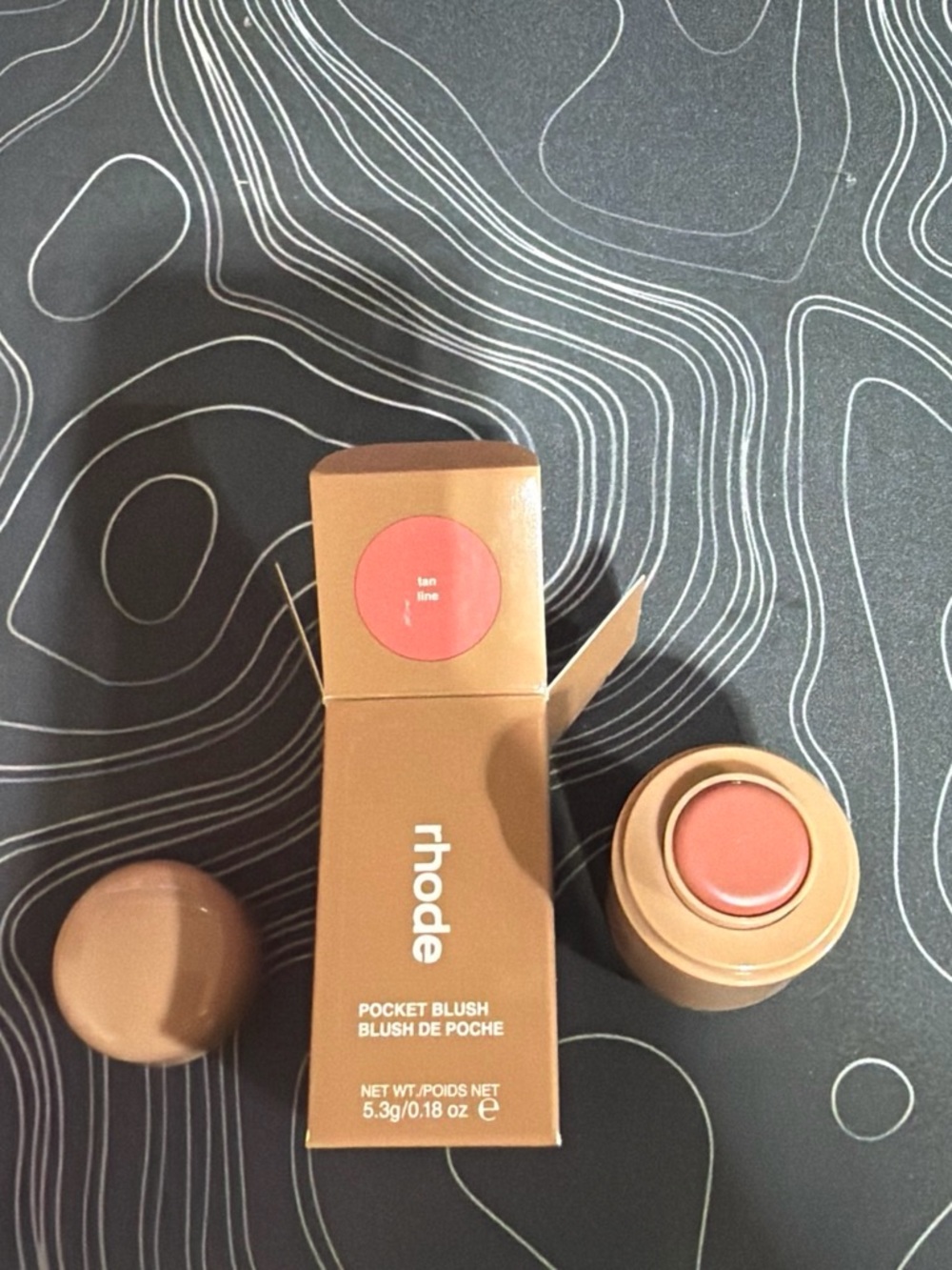 RHODE Pocket Blush in Tan Line - Cream Pink